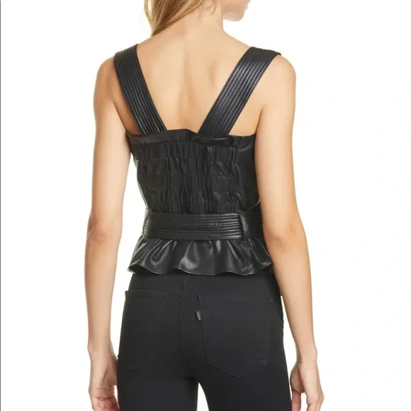 NEW NWT NANUSHKA Tank Top Vegan Faux Leather